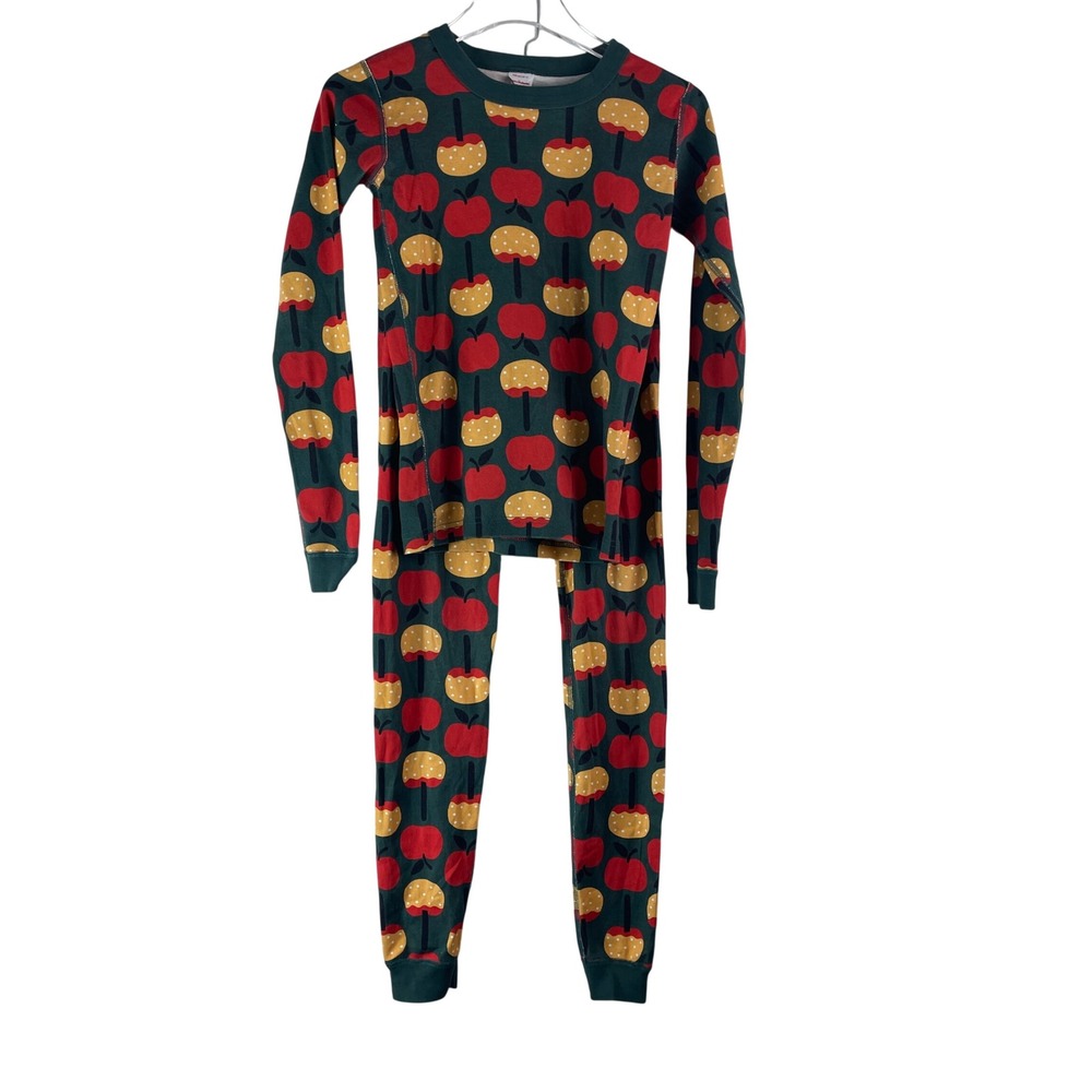 Hanna Andersson Pajama Set Size 14 Caramel Candy Apple Organic Cotton Shirt Pant